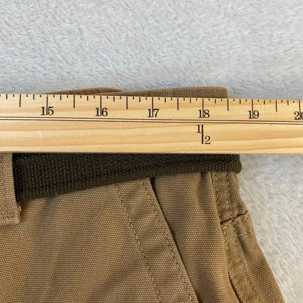 Weatherproof Mens Utility Chino The Utility Chino Pants 38x30 Camel Belted NWT - Picture 4 of 9
